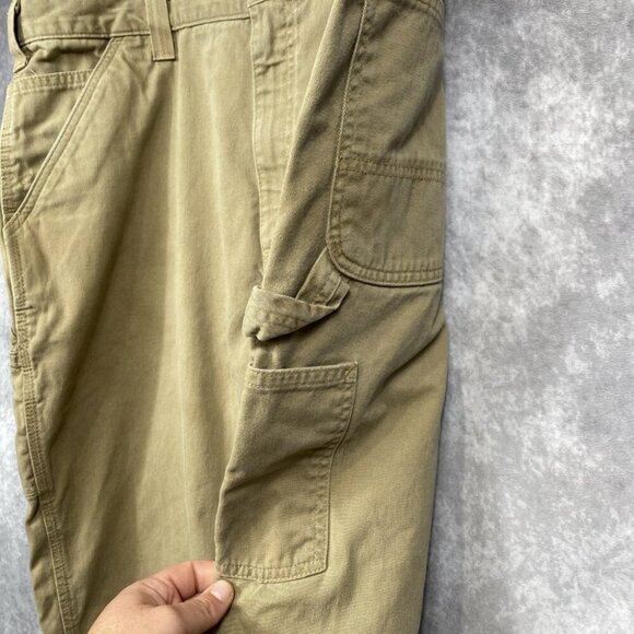Carhartt B324DKH Pants Mens Fits (42x29) Dark Khaki Carpenter Relaxed Fit Canvas - Picture 5 of 15
